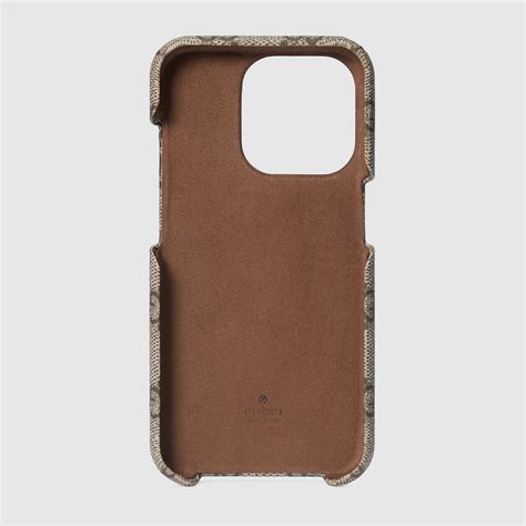 Ophidia case for iPhone 15 Pro in beige and ebony Supreme